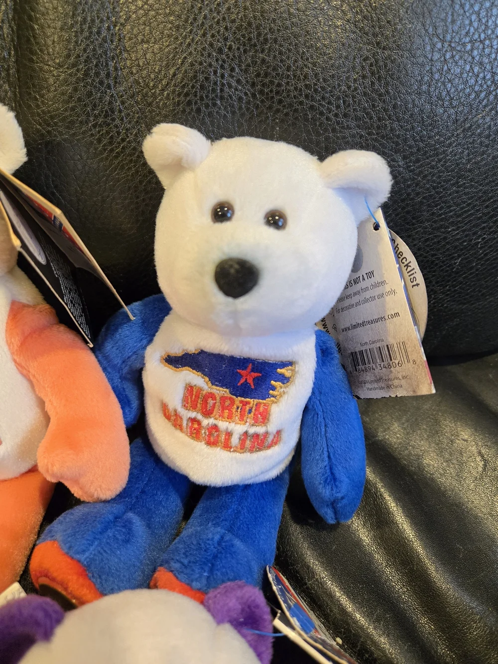 Limited Edition State Quarter Coin Bears – Collectible Plush  – Good - Picture 4 of 9